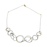 MPR Mini 3D Necklace - Steel & Gold
