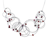 Garnet Vertigo Necklace
