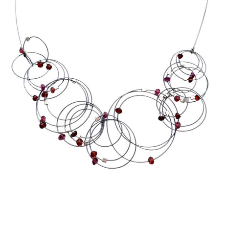 Garnet Vertigo Necklace
