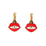 Eye in a Mouth Earrings