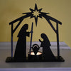 Metal Nativity Tea Light Holder