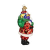 Jolly African American Santa Ornament