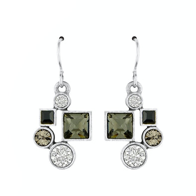 Hotsy Totsy Earrings by Patricia Locke - Black & White