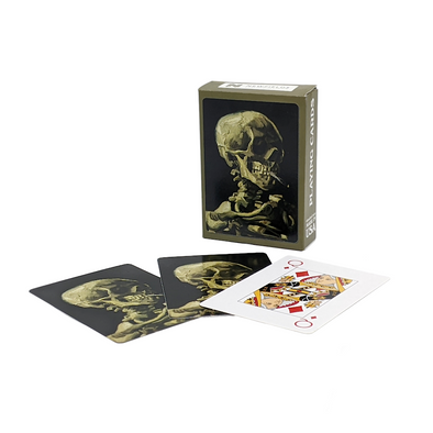 Van Gogh Smoking Skull Playing Cards