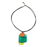 Square Shell Pendant Necklace