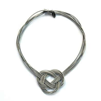 Piano Wire Large Knot Necklace