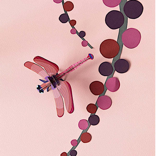 Ruby Dragonfly Decoration