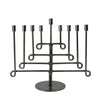 Antiqued Twisted Iron Menorah