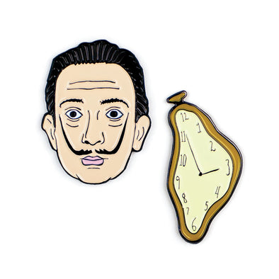 Dalí & Clock Pin Set