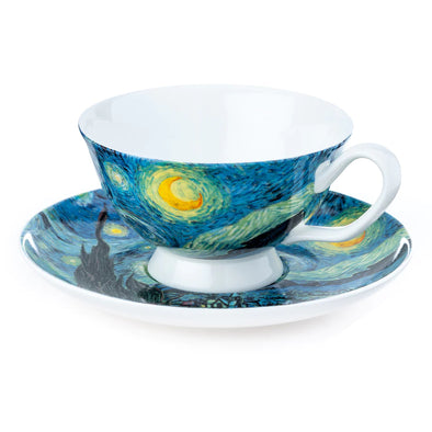 Van Gogh 'Starry Night' Cup & Saucer Set