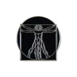 Vitruvian Man Enamel Pin