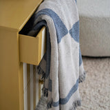 Blue Abstract Throw Blanket