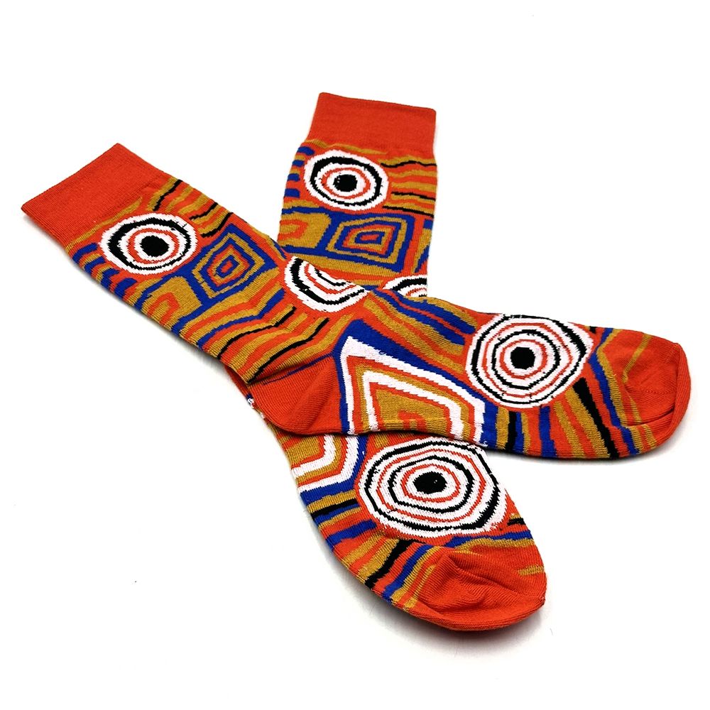 Mary Napangardi Brown Socks