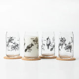 Birds Beer Can Glass