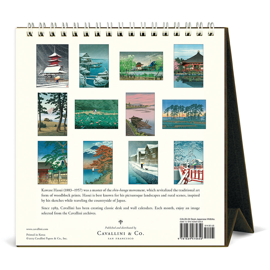 2026 Japanese Woodblocks Desk Calendar