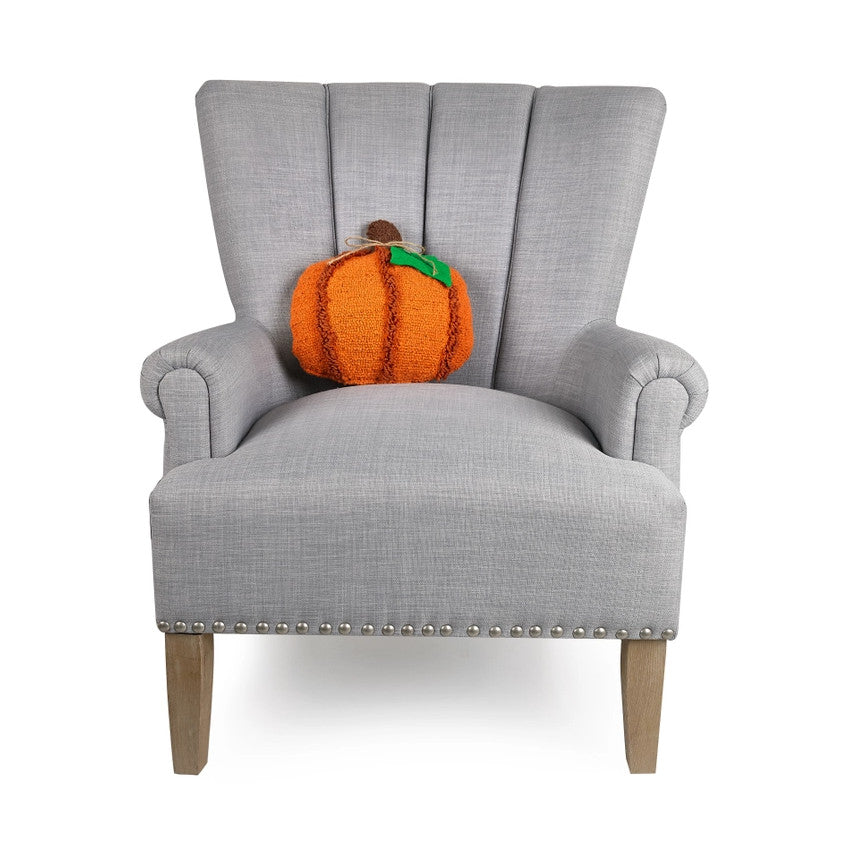 Pumpkin-Shaped Hooked Pillow