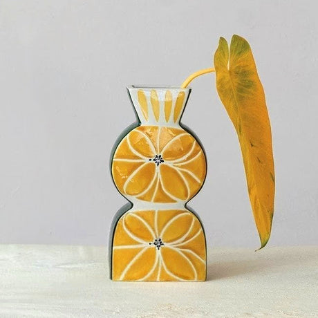 Floral Wax Relief Vase