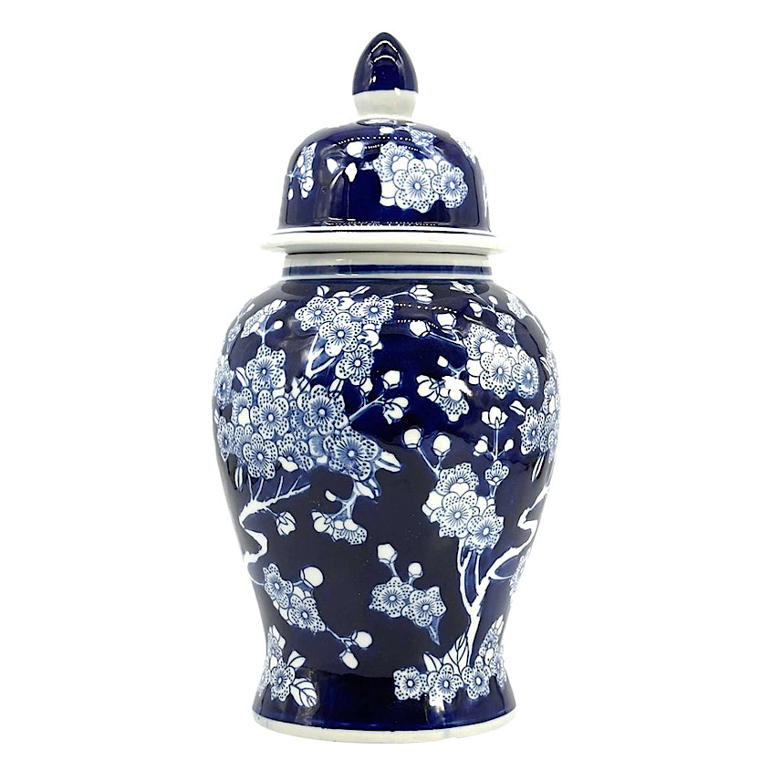 Tall Chinoiserie Urn Jar
