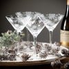 Snowflake Martini Glass