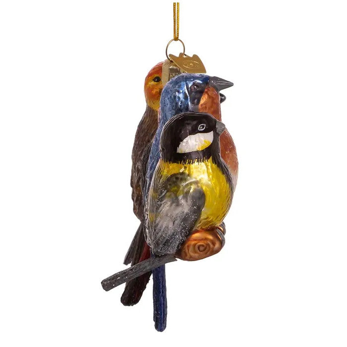 Noble Gems™ Glass Songbirds Ornament