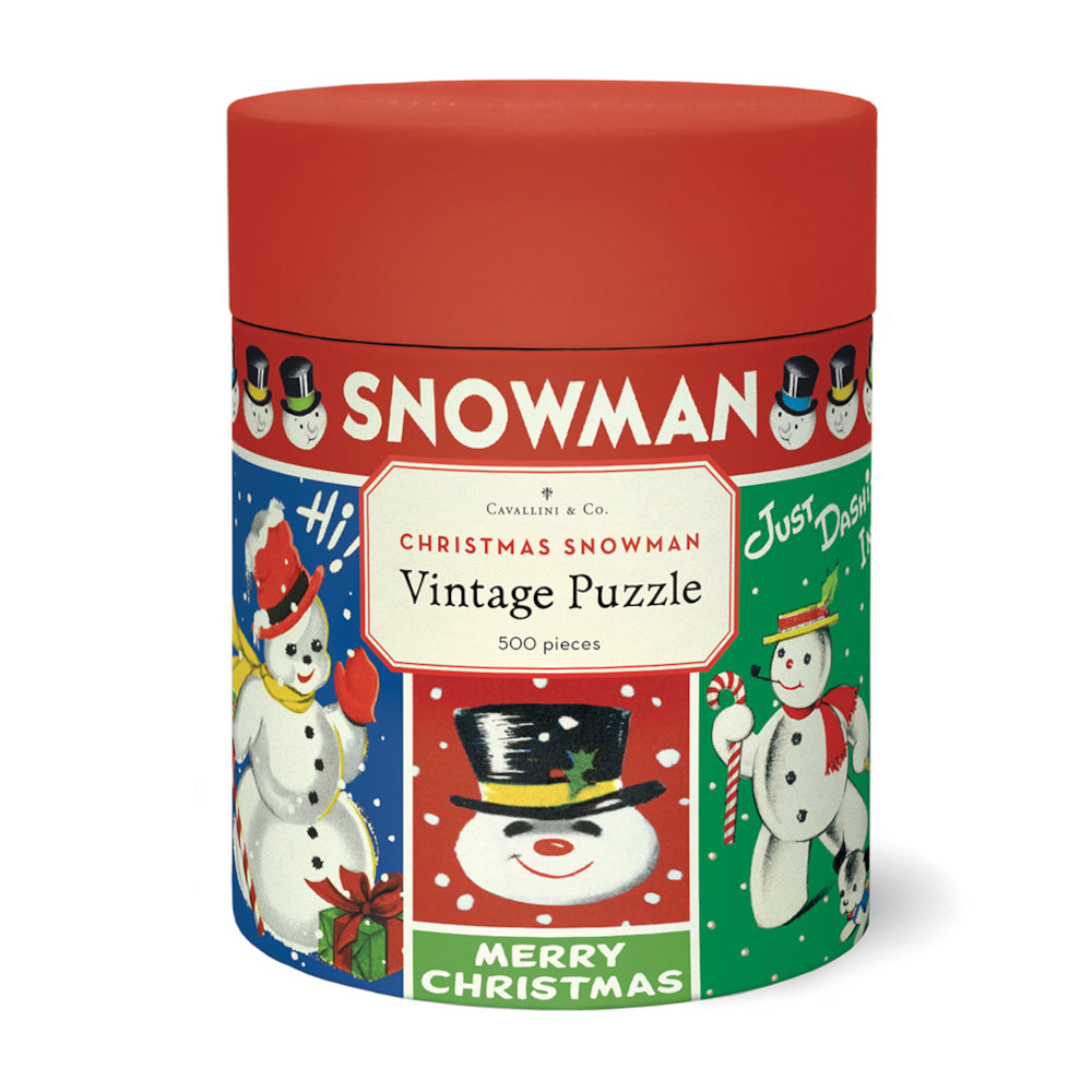 Vintage Snowman Puzzle