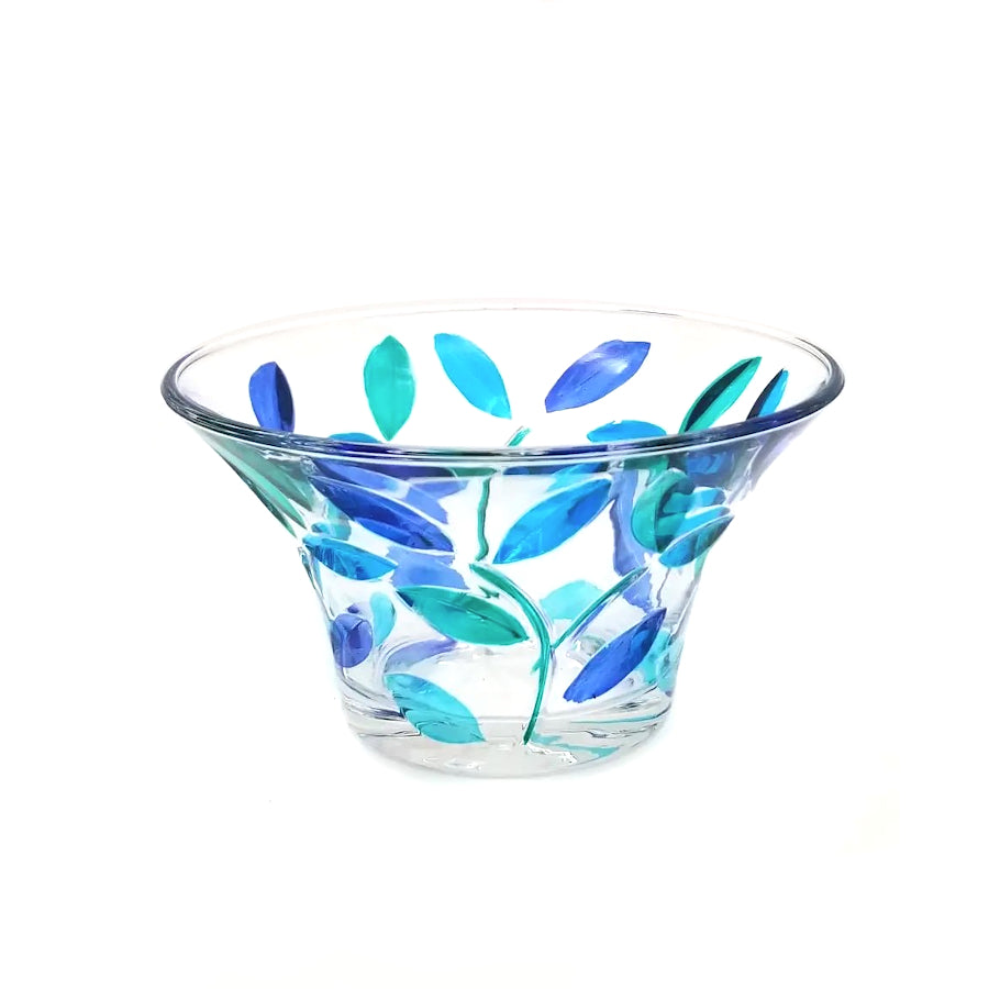 Tree of Life Murano Glass Bowl - Aqua