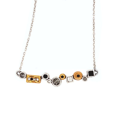 Black & White Danae Necklace by Patricia Locke