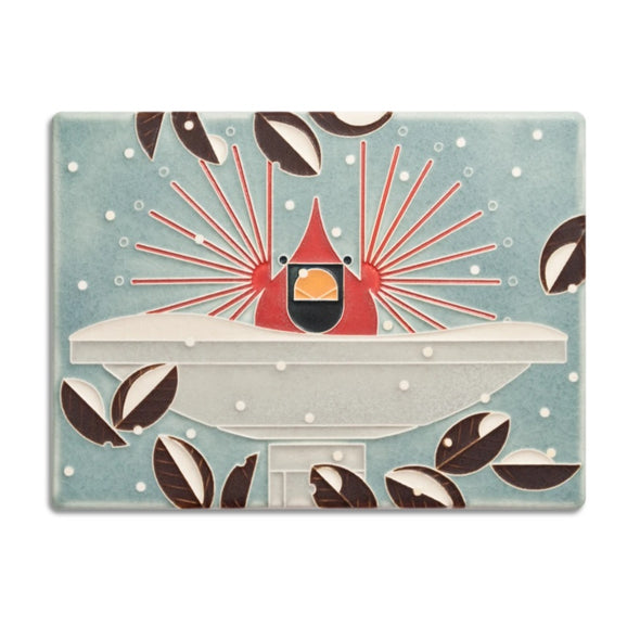 Charley Harper 'Brrrrdbath' Motawi Tile