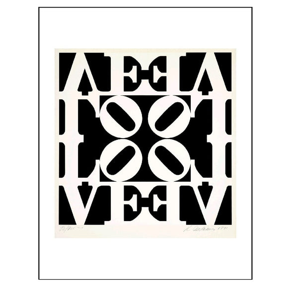 Robert Indiana 'Black and White LOVE' Boxed Notecards