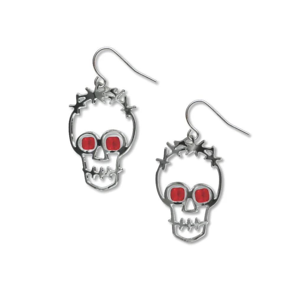 Graffiti Skull Earrings