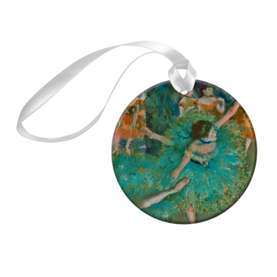 Degas 'Dancer in Green' Porcelain Ornament