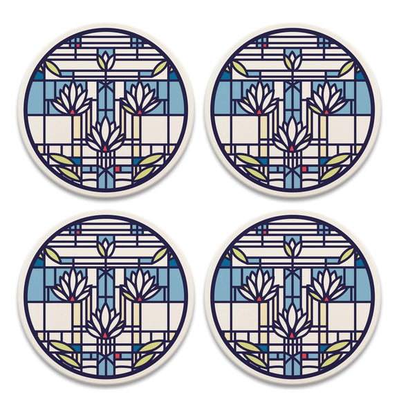 Frank Lloyd Wright 'Waterlilies' Coaster Set