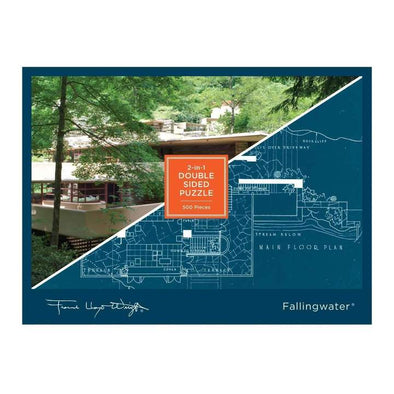 Frank Lloyd Wright Fallingwater Double-Sided Jigsaw Puzzle
