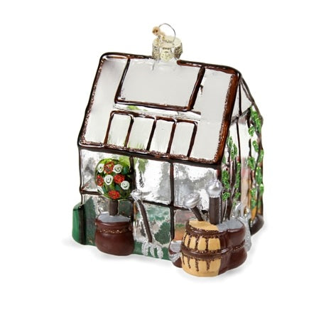 Glass Greenhouse Ornament