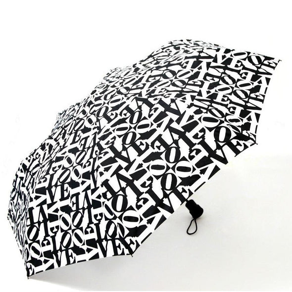 Black and White Love Umbrella