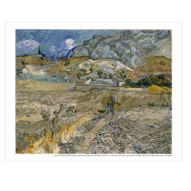 Van Gogh 'Landscape at Saint-Rémy (Landscape with Peasant)' Print