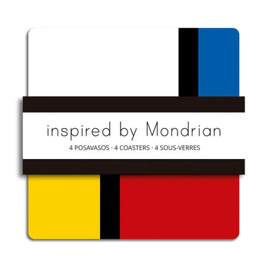 Mondrian-Inspired Coaster Set