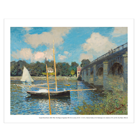 Monet 'Bridge at Argenteuil' Print
