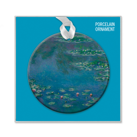 Monet 'Water Lilies' Porcelain Ornament