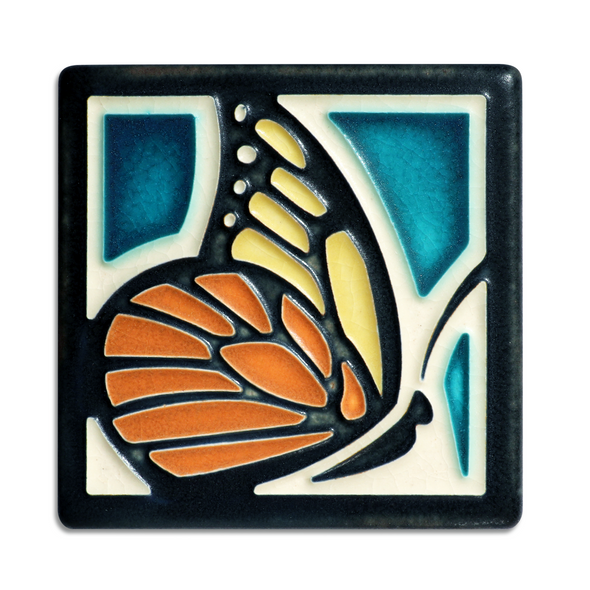 Butterfly Profile Motawi Tile