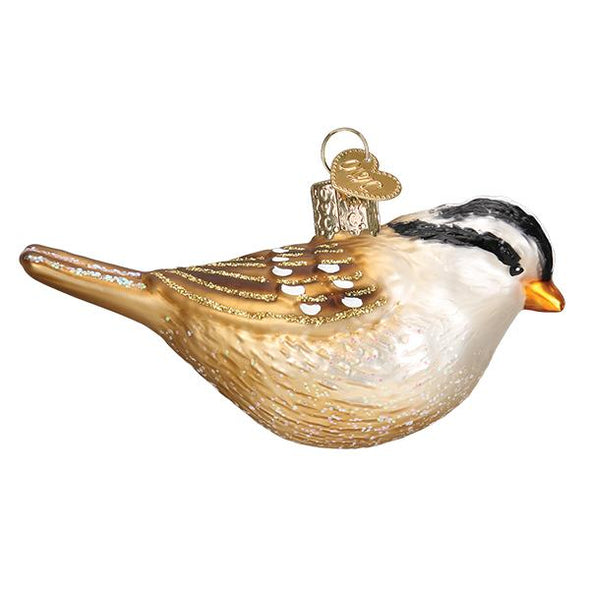 White Crowned Sparrow Ornament