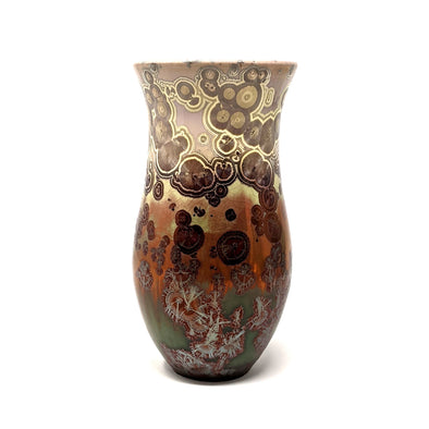 Adam Egenolf Metallic Multi-Color Crystalline Vase