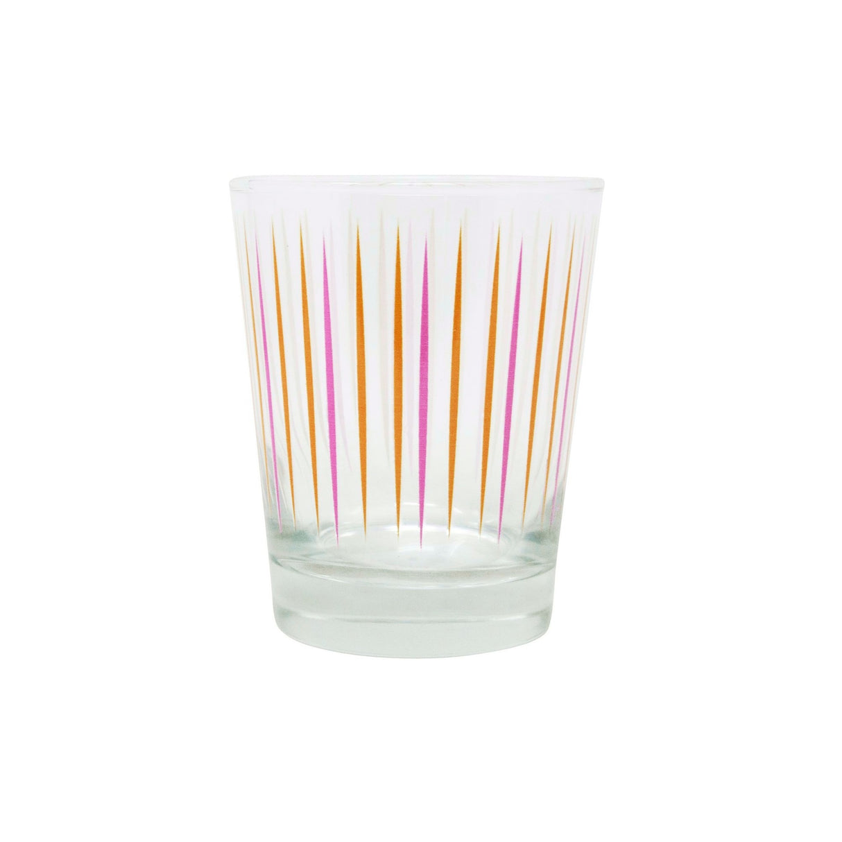 Modern Home Bar "Pick Me" Orange and Pink Old Fashioned Glasses