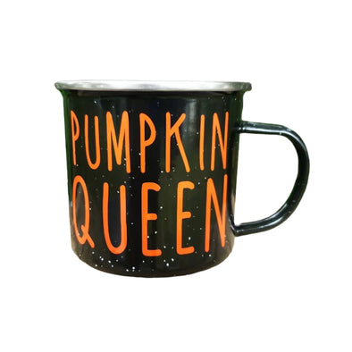 Pumpkin Queen Enamel Mug