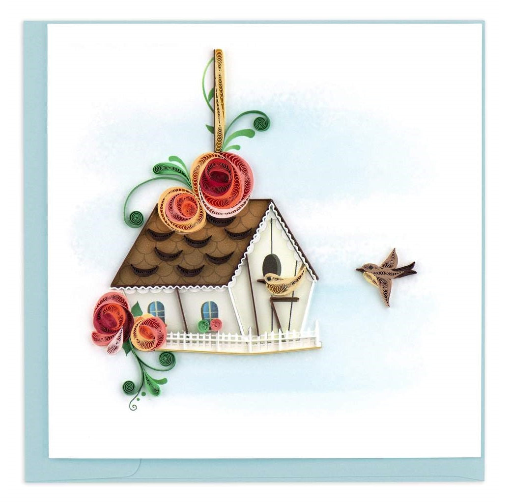 Birdhouse Quilling Card