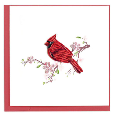 Cardinal Quilling Card