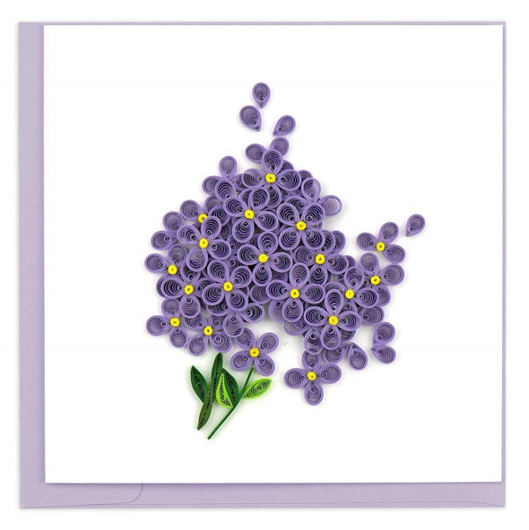 Lilac Quilling Card