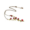 Cranberry Drop Necklace