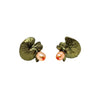 Water Lilies Post Earrings by Michael Michaud