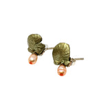 Water Lilies Post Earrings by Michael Michaud